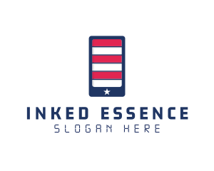 Patriotic Mobile Phone logo design