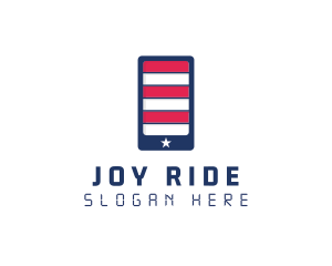 Patriotic Mobile Phone logo design