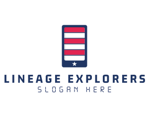 Patriotic Mobile Phone logo design