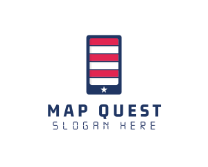 Patriotic Mobile Phone logo design