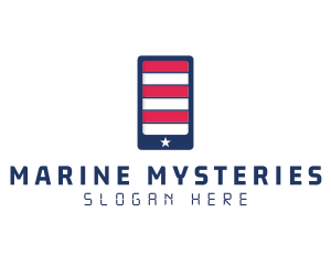 Patriotic Mobile Phone logo design