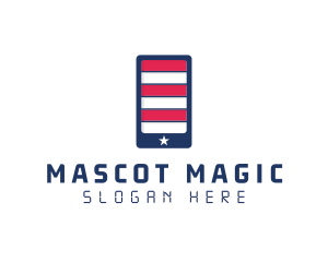 Patriotic Mobile Phone logo design