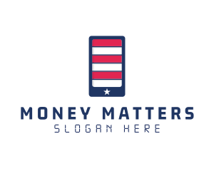 Patriotic Mobile Phone logo design