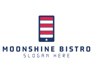 Patriotic Mobile Phone logo design