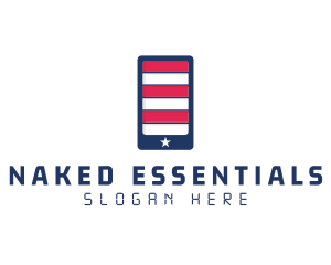 Patriotic Mobile Phone logo design