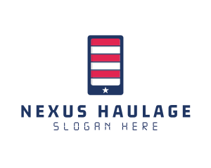 Patriotic Mobile Phone logo design