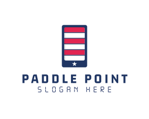 Patriotic Mobile Phone logo design