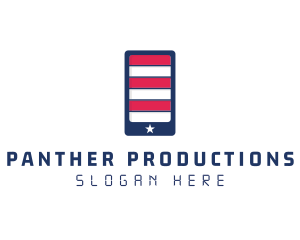 Patriotic Mobile Phone logo design