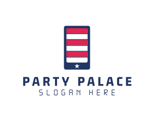 Patriotic Mobile Phone logo design