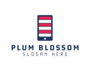 Patriotic Mobile Phone logo design