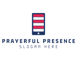 Patriotic Mobile Phone logo design