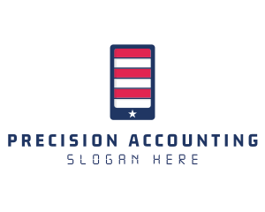 Patriotic Mobile Phone logo design