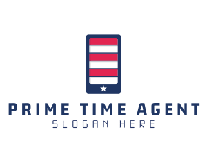 Patriotic Mobile Phone logo design