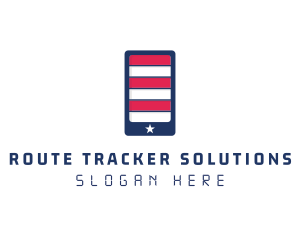 Patriotic Mobile Phone logo design