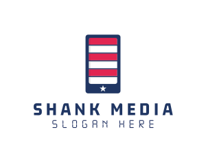 Patriotic Mobile Phone logo design