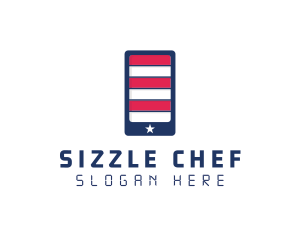 Patriotic Mobile Phone logo design