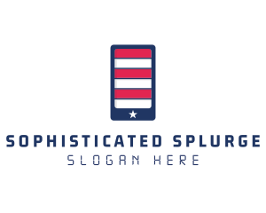 Patriotic Mobile Phone logo design