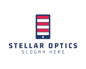 Patriotic Mobile Phone logo design