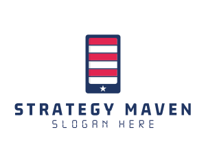 Patriotic Mobile Phone logo design