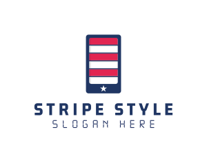 Patriotic Mobile Phone logo design