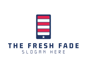 Patriotic Mobile Phone logo design