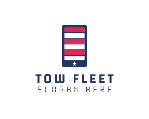 Patriotic Mobile Phone logo design