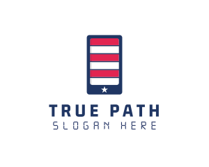 Patriotic Mobile Phone logo design