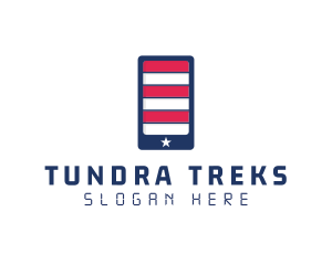 Patriotic Mobile Phone logo design