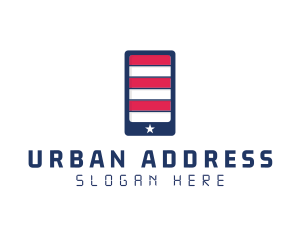 Patriotic Mobile Phone logo design