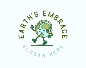 Planet Earth Music  logo design