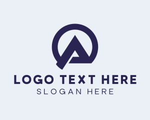 Architecture Triangle Letter A logo