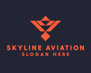 Geometric Bird Aviation logo