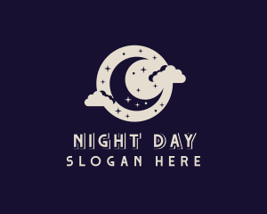 Moon Sparkle Night logo design