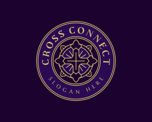 Holy Religious Cross logo design