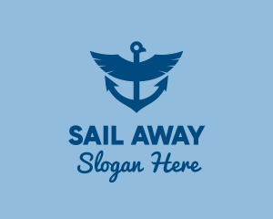 Eagle Anchor Ship logo design