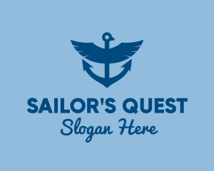 Eagle Anchor Ship logo design