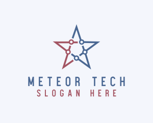 American Tech Star  logo design