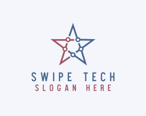 American Tech Star  logo design