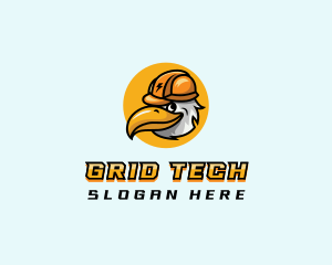 Eagle Electrician Helmet logo design