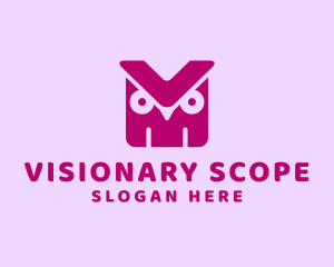 Generic Owl Letter VM logo design