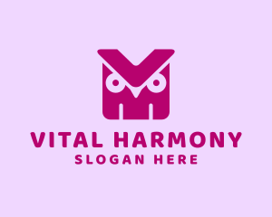 Generic Owl Letter VM logo design