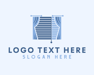 Window Curtain Blinds Logo