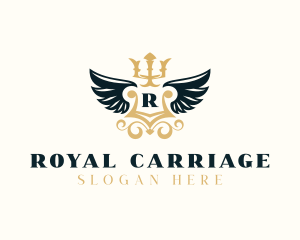 Wings Royal Monarchy logo design