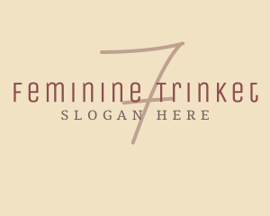 Feminine Stylish Brand logo design