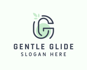 Wellness Leaf Letter G logo design