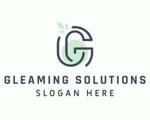 Wellness Leaf Letter G logo design