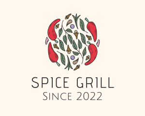 Chili Pepper Herbs logo design