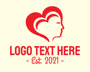 Red Heart Head logo