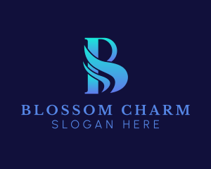 Luxury Spa Letter B logo design