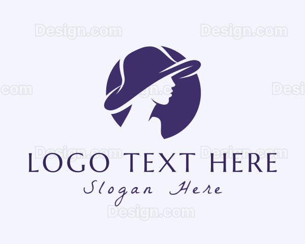 Woman Hat Silhouette Logo